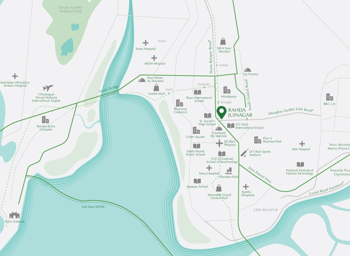 K Raheja Jade City Location Image