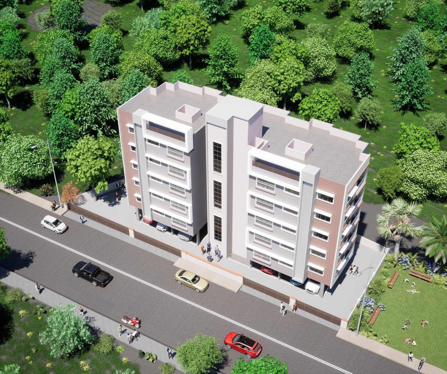 Kalash Ambika Residency Tower View