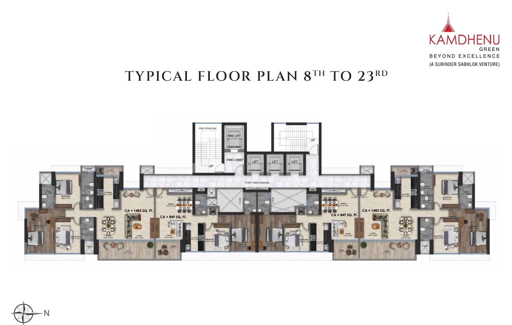 Kamdhenu Crown Floor Plans