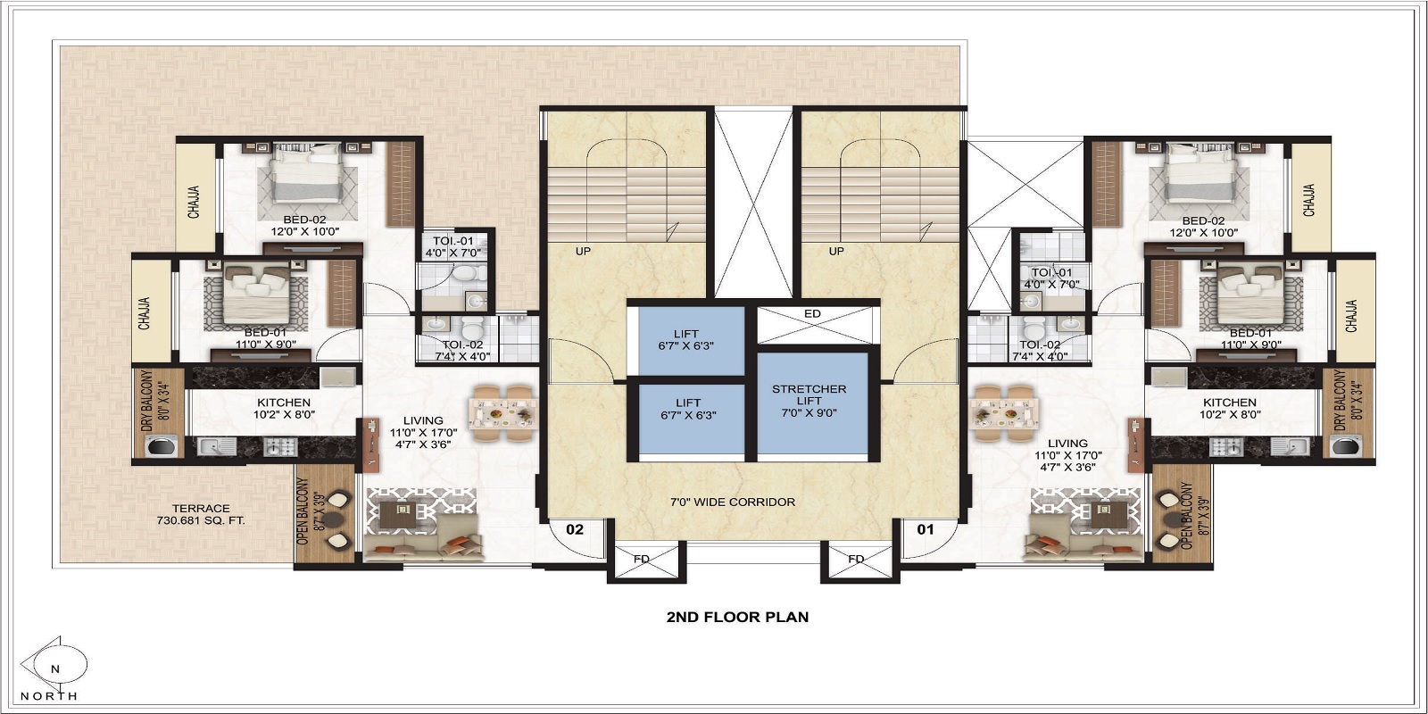 Kamdhenu Zenith Floor Plans