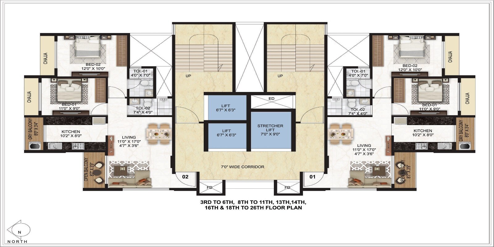 Kamdhenu Zenith Floor Plans 4