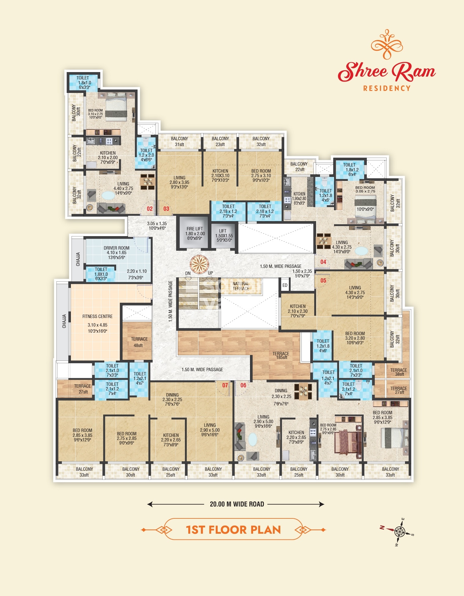 Kaveri Shree Ram Residency Floor Plans