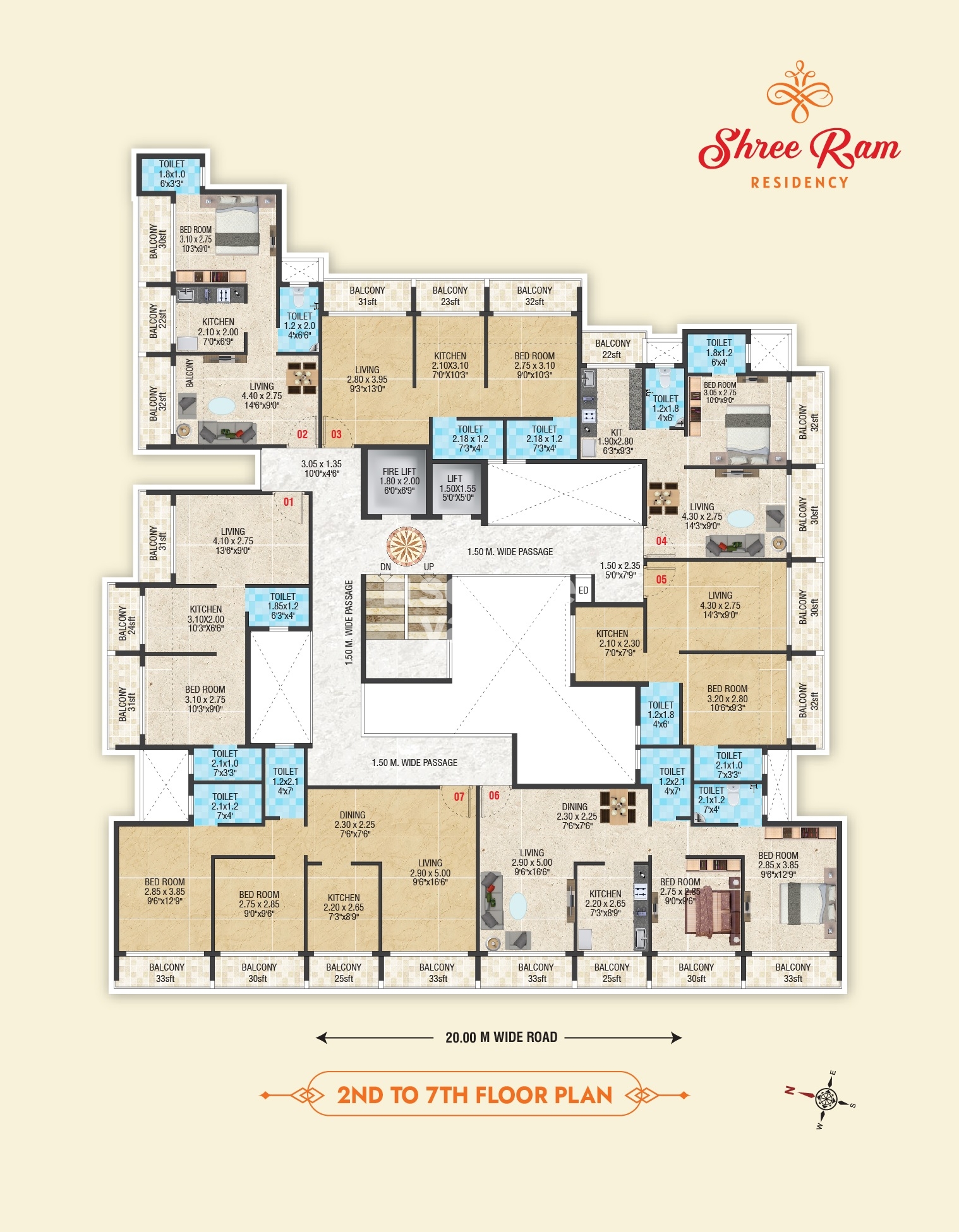 Kaveri Shree Ram Residency Floor Plans