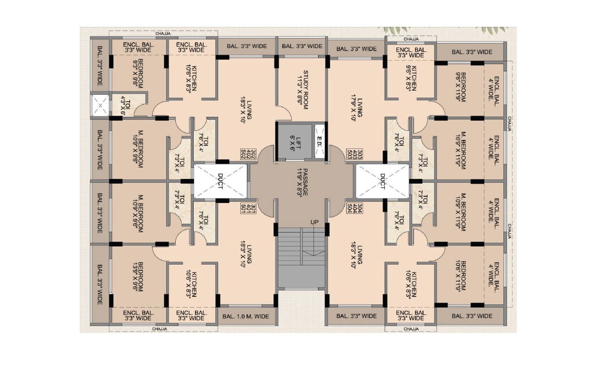 Kedar Yasho Nandanvan CHS Floor Plans