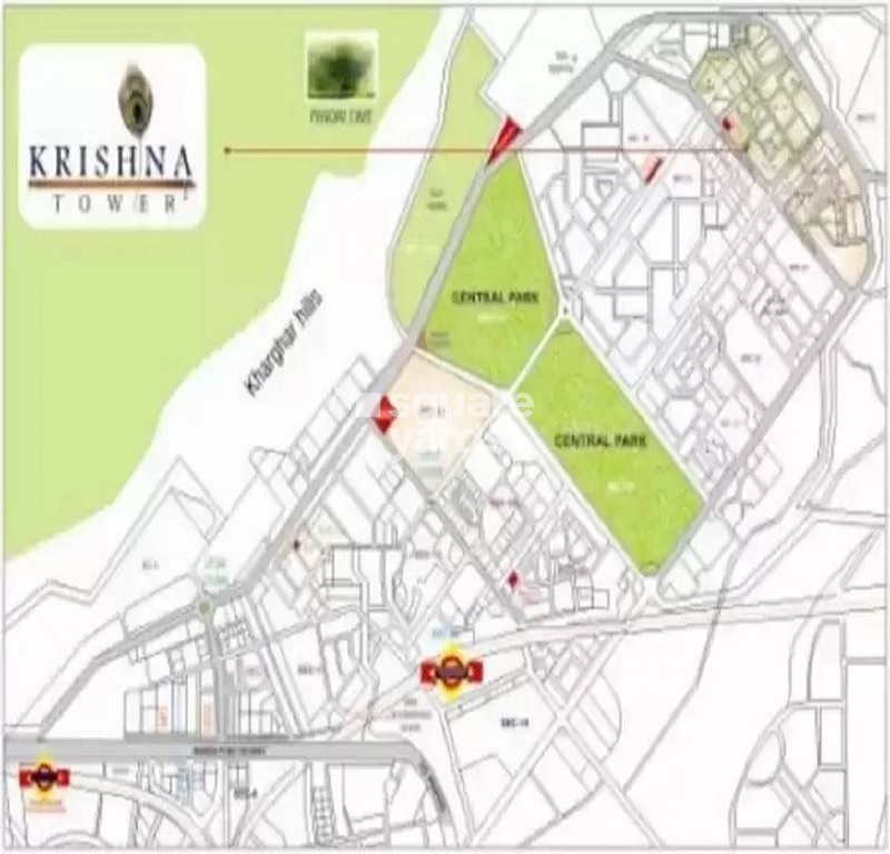 Krishna Apartments Kharghar Location Image