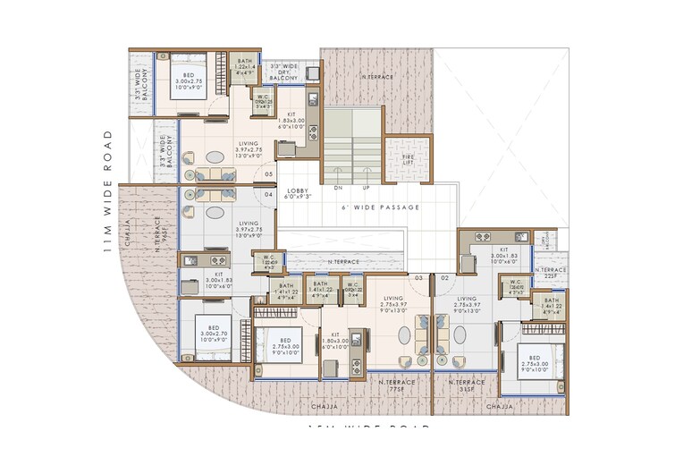 Krishna Corner Navi Mumbai Floor Plans 1