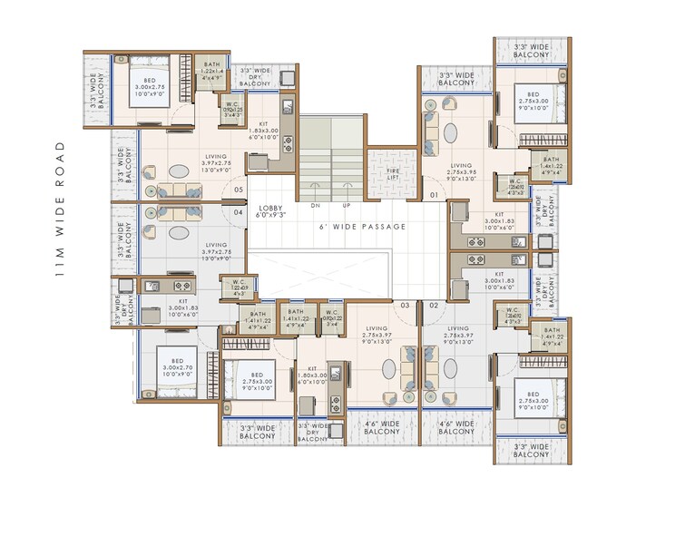 Krishna Corner Navi Mumbai Floor Plans 2
