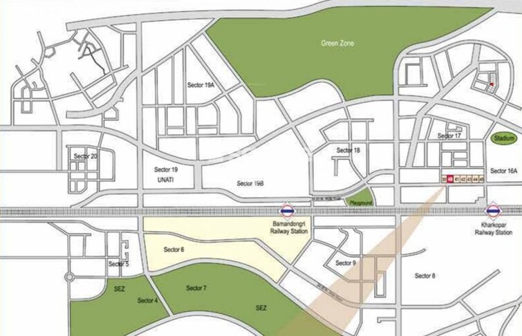 Krishna Heights Ulwe Location Image