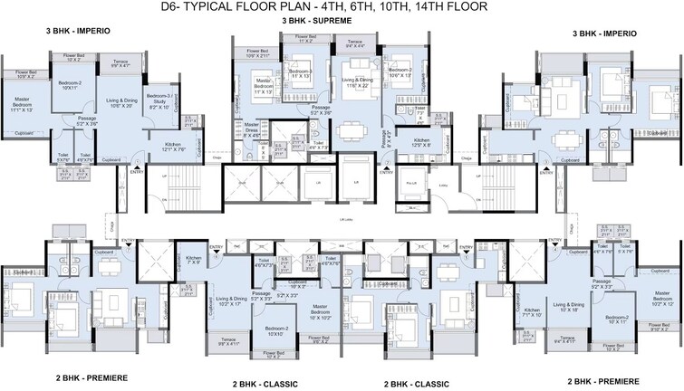 L And T Seawoods Residences Floor Plans 1