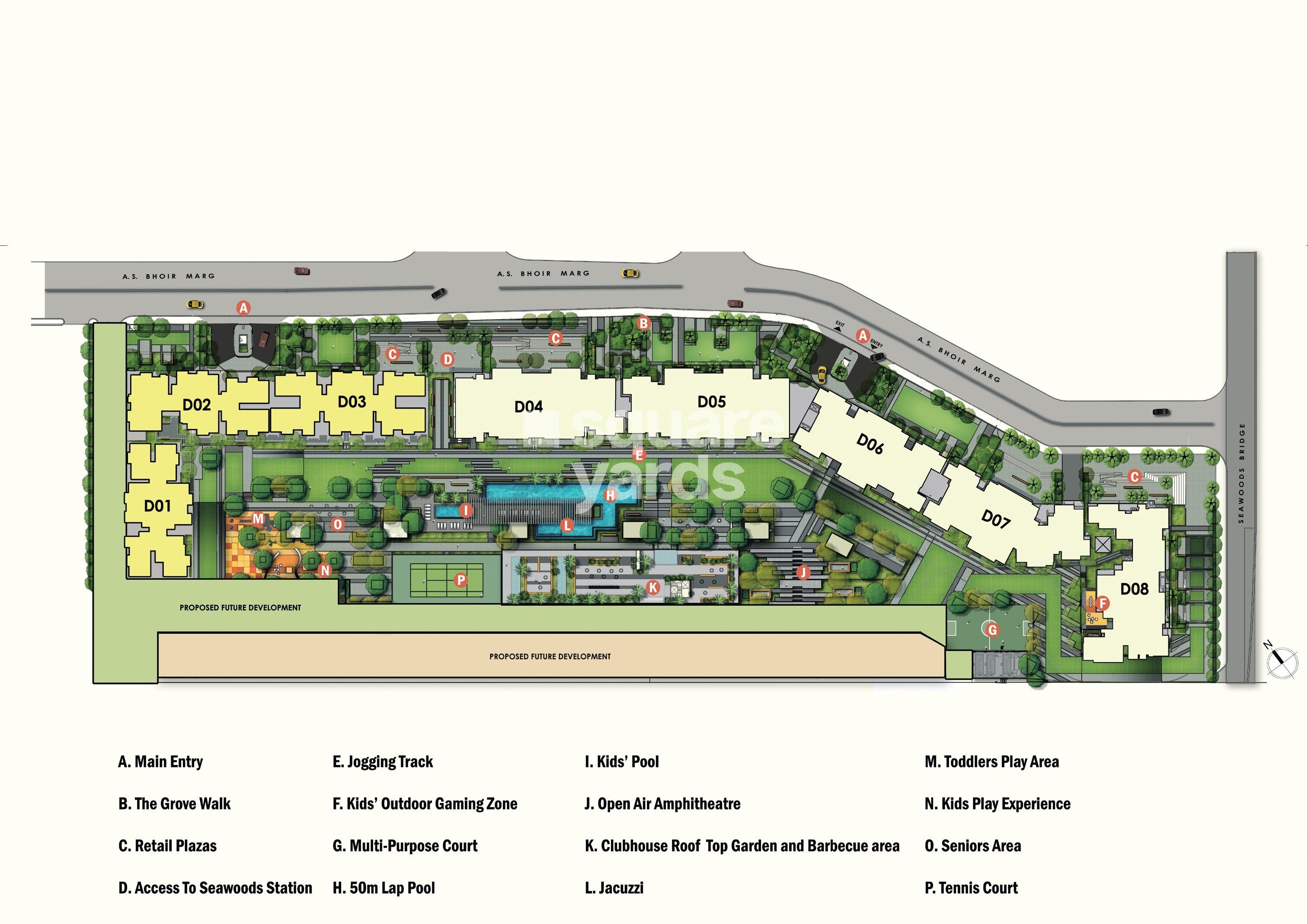 L And T Seawoods Residences Master Plan 1