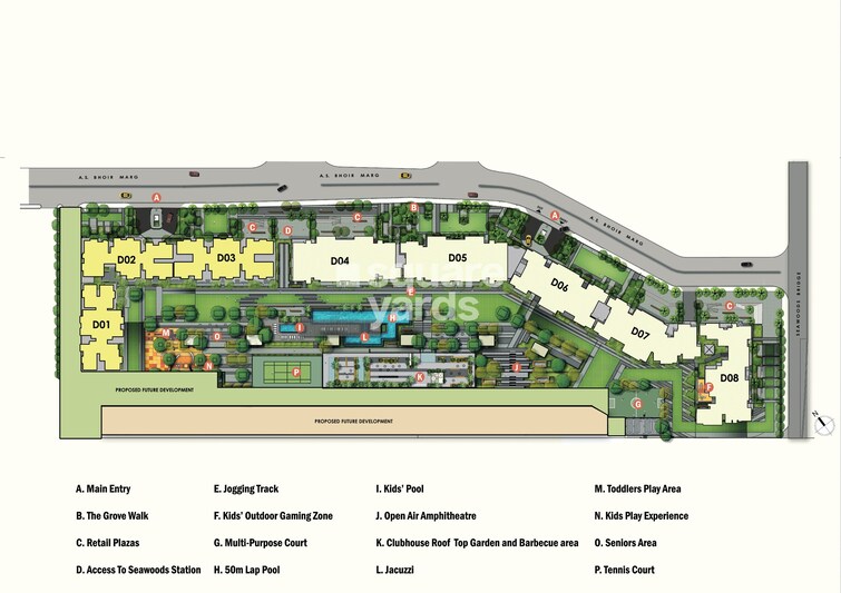 L And T Seawoods Residences Master Plan Image