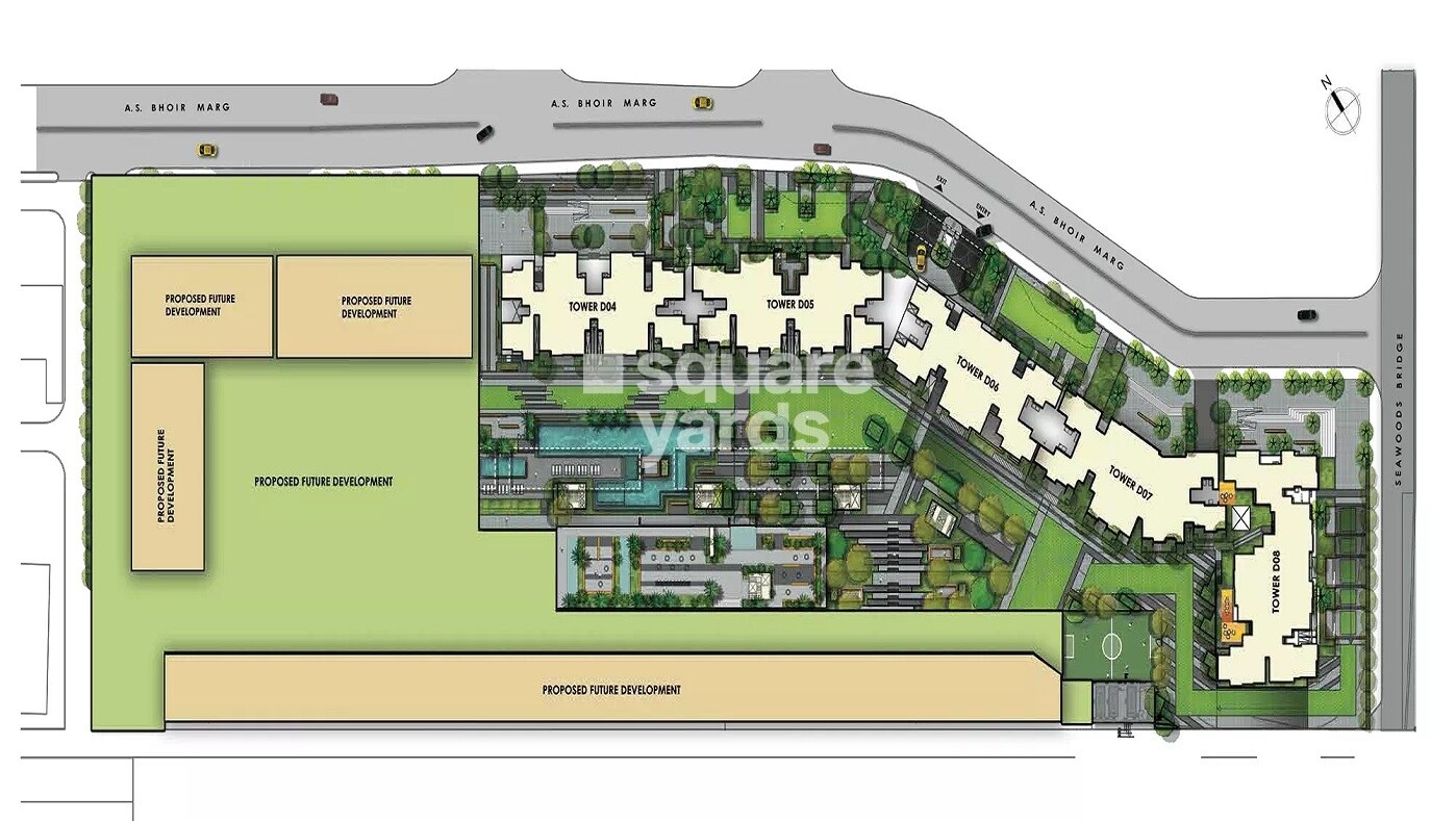 L & T Seawoods Residences Phase 1 Part A Master Plan Image