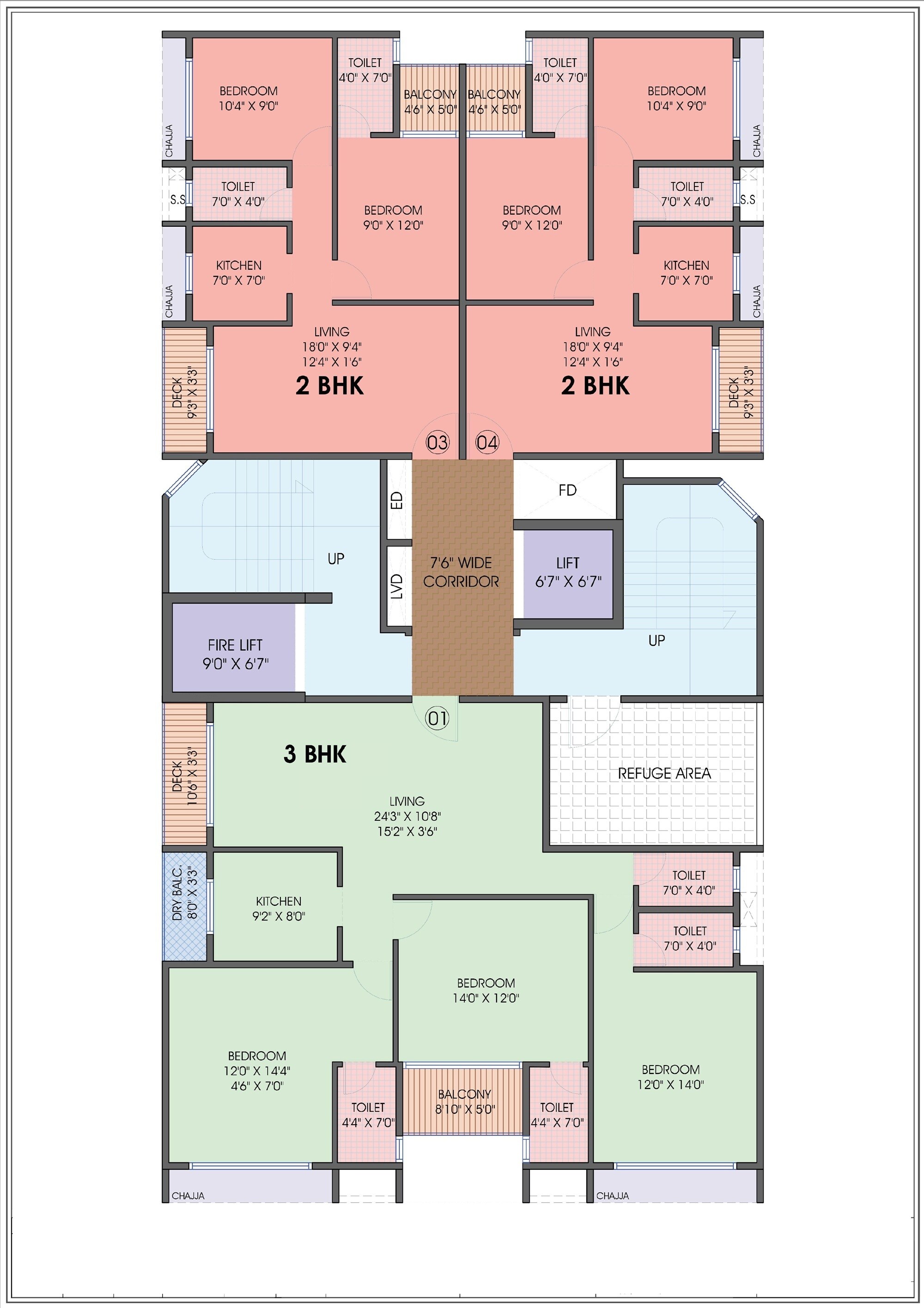 Lakhani Bliss Floor Plans