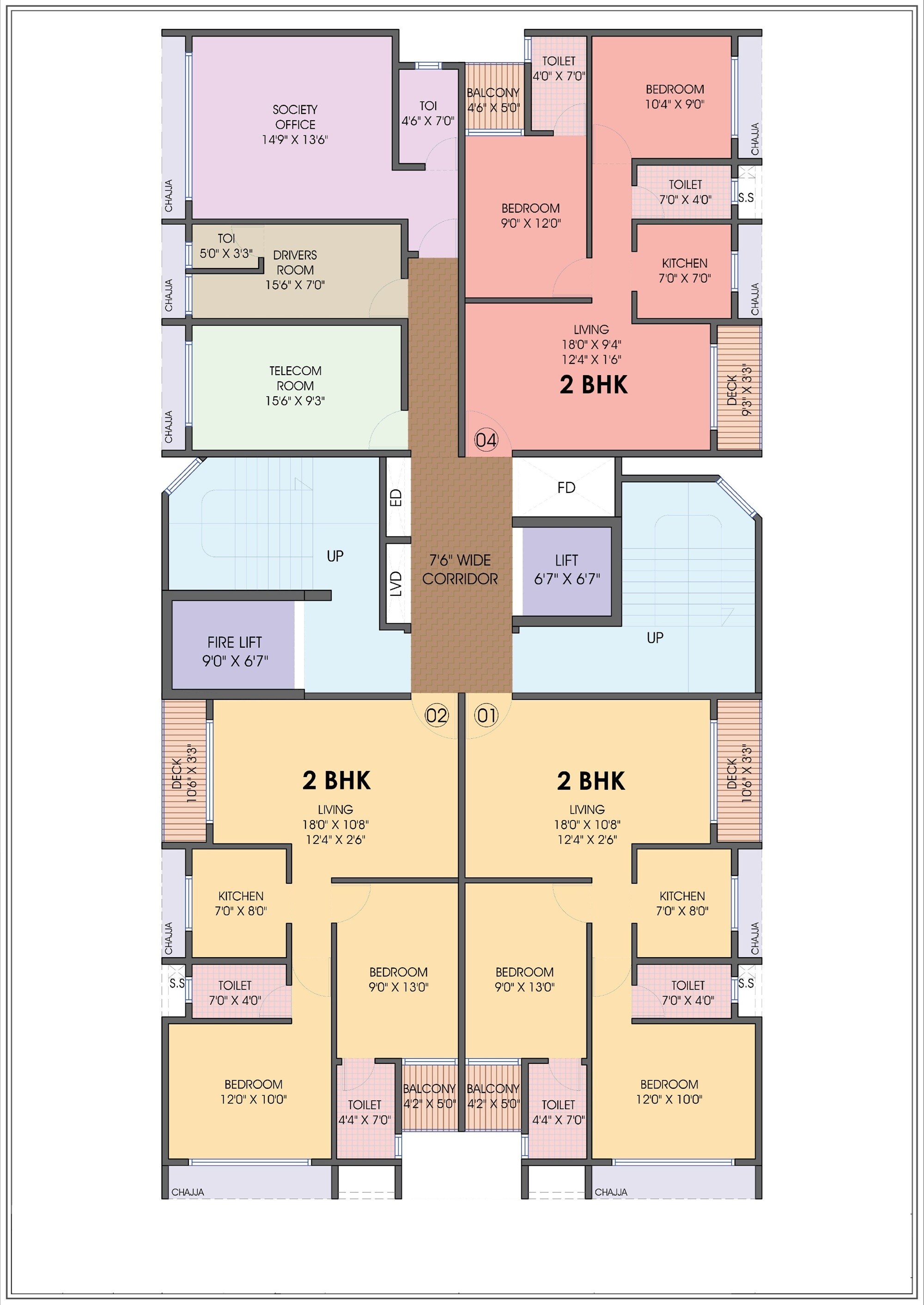 Lakhani Bliss Floor Plans