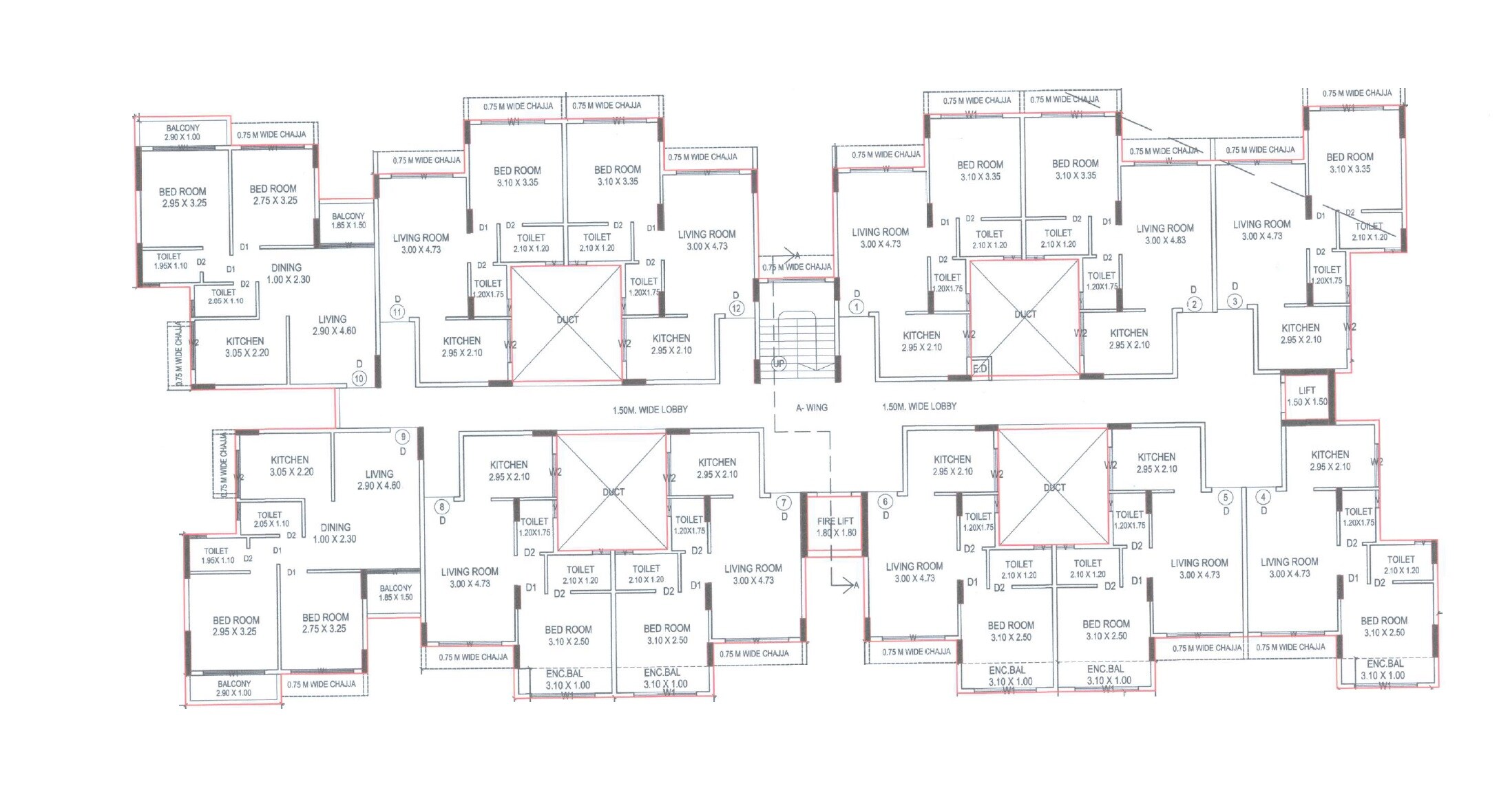 Lakhani Courtyard Floor Plans