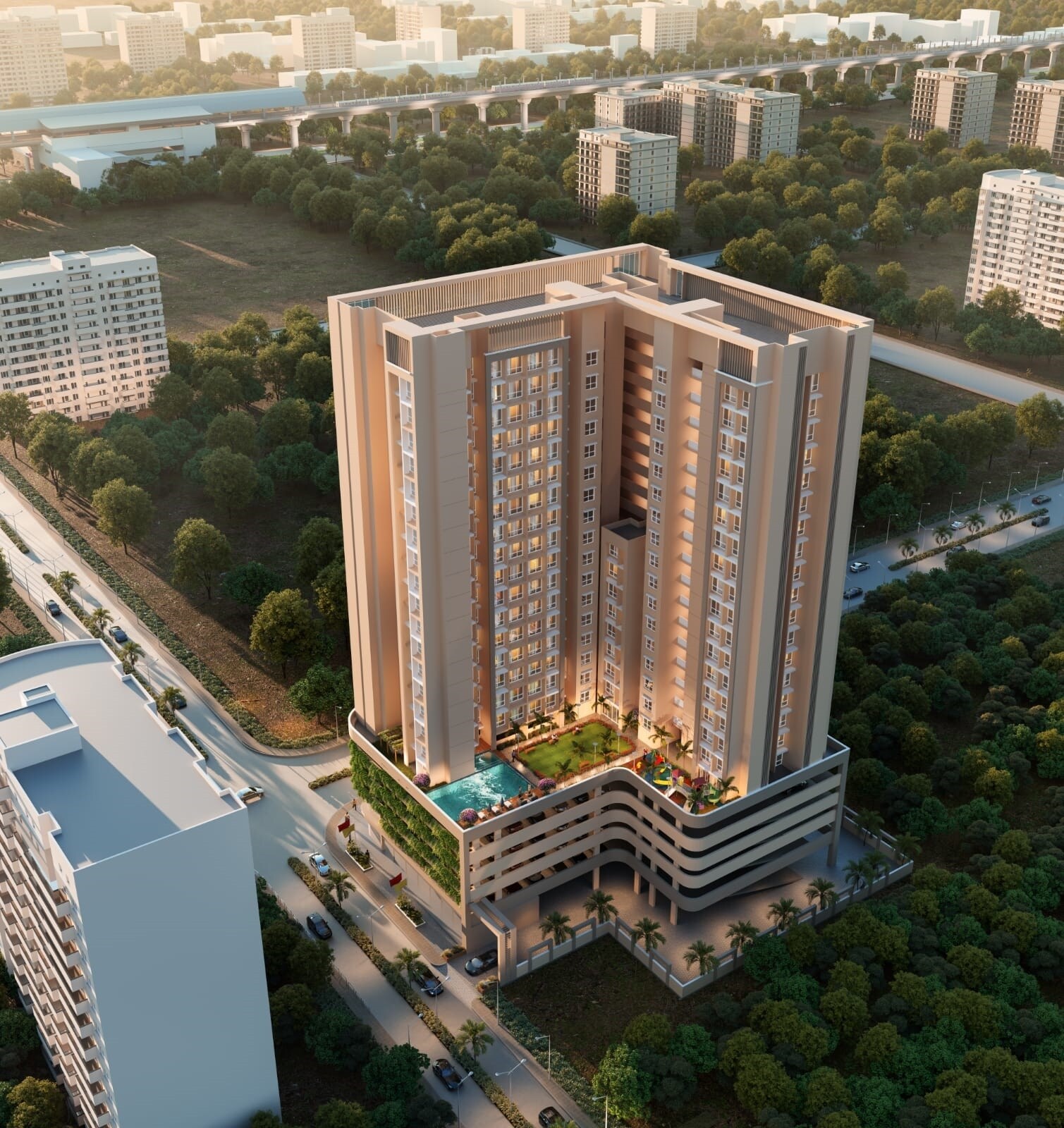 Lively Kalpavruksha Oneness Tower View 1