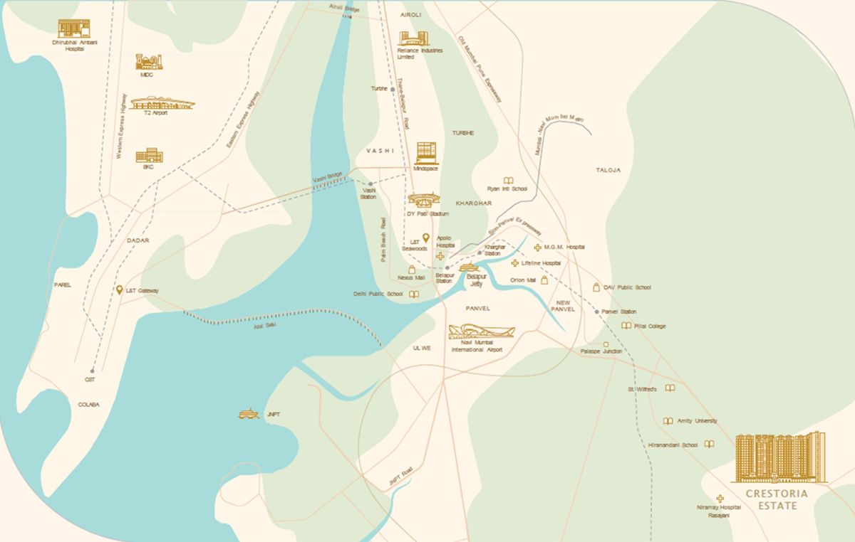 LnT Crestoria Estate Location Image