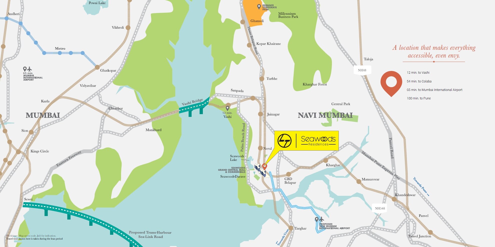 LnT The Villas At Seawoods Residences Location Image