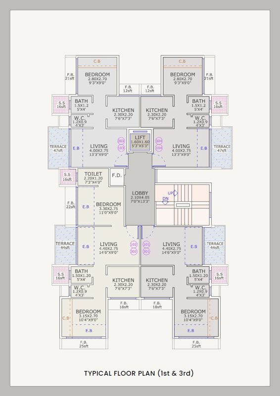 Lucky Dream Pearl Floor Plans