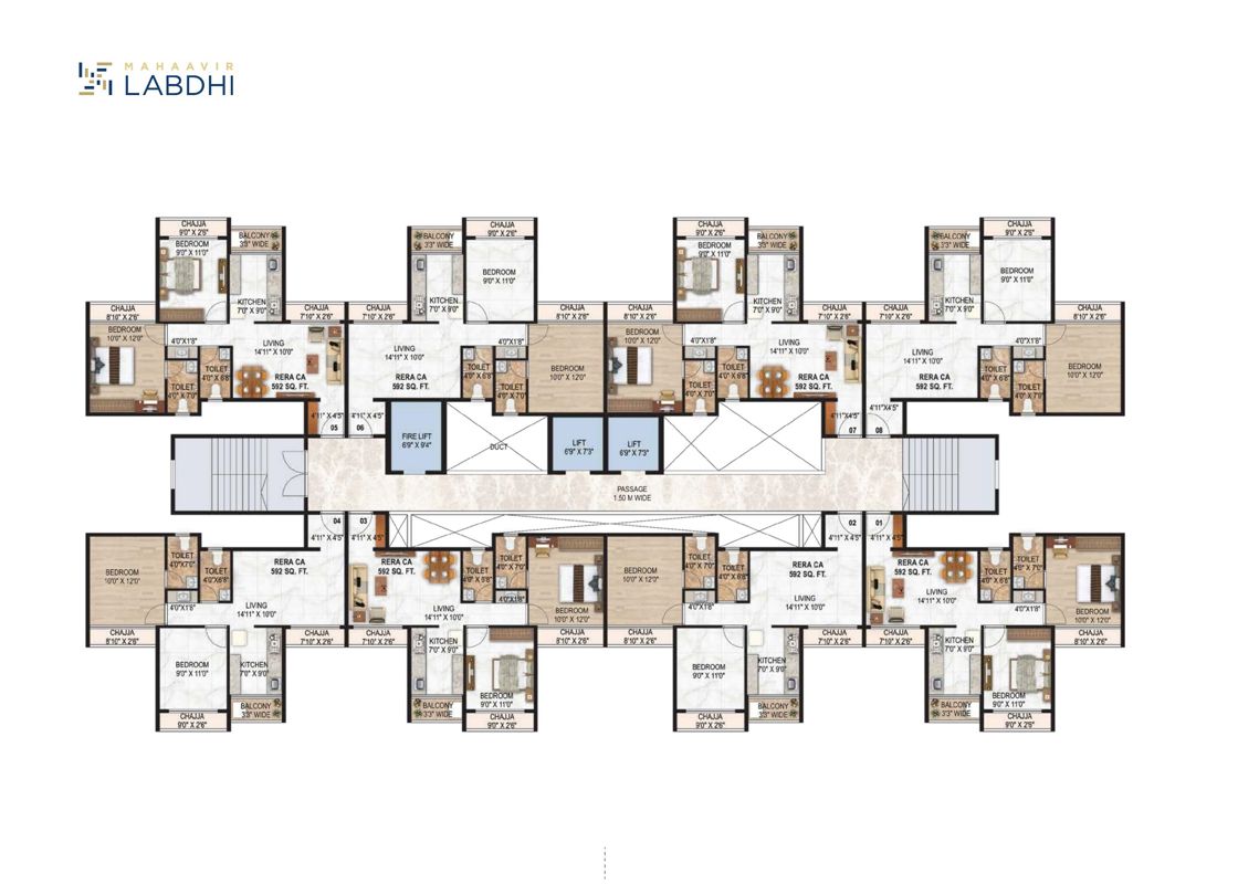 Mahaavir Labdhi Floor Plans