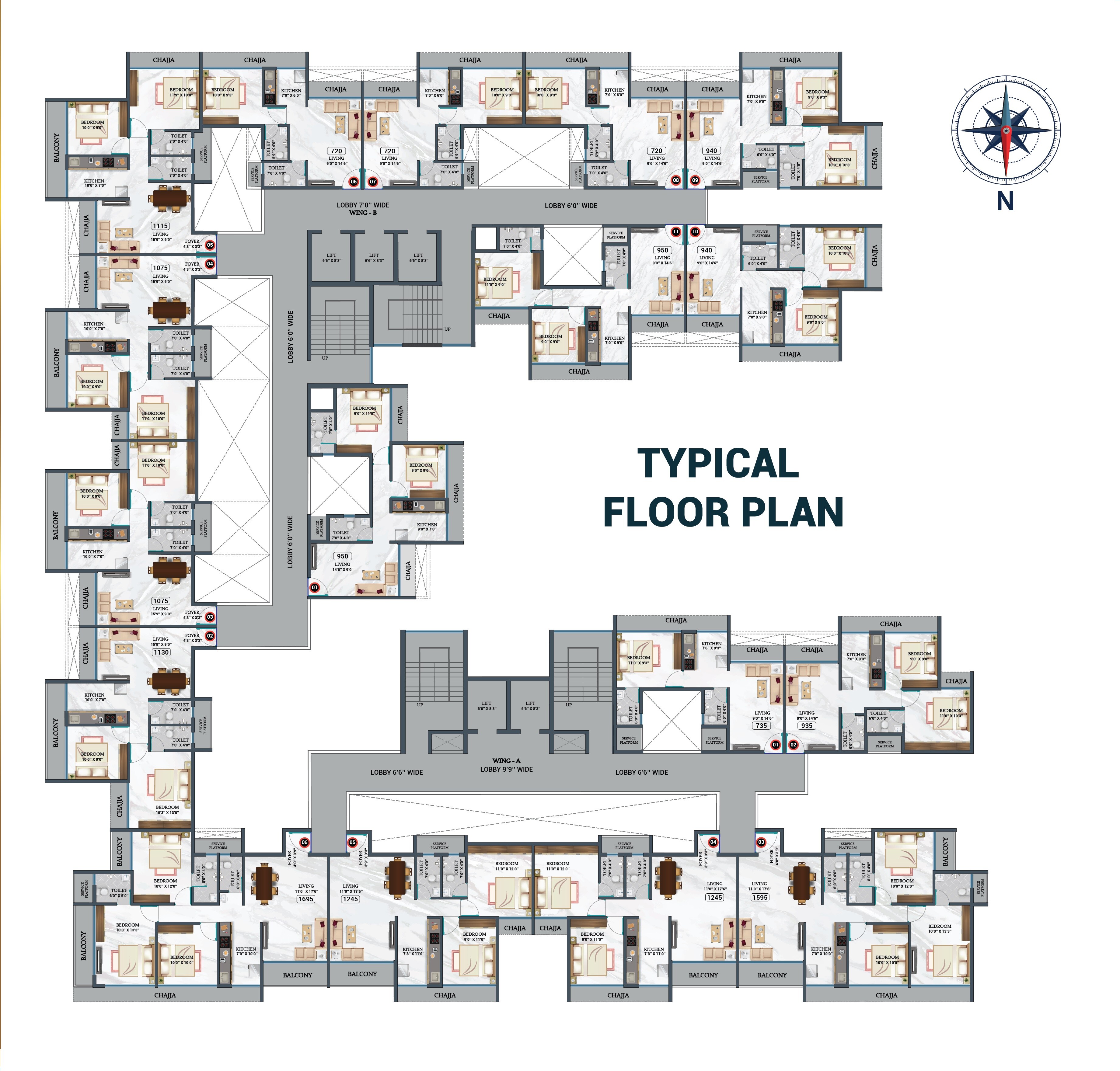 Majestic Exotica Floor Plans
