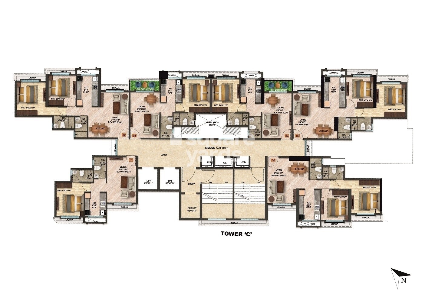 Qualcon Mantram Solacia Floor Plans 1