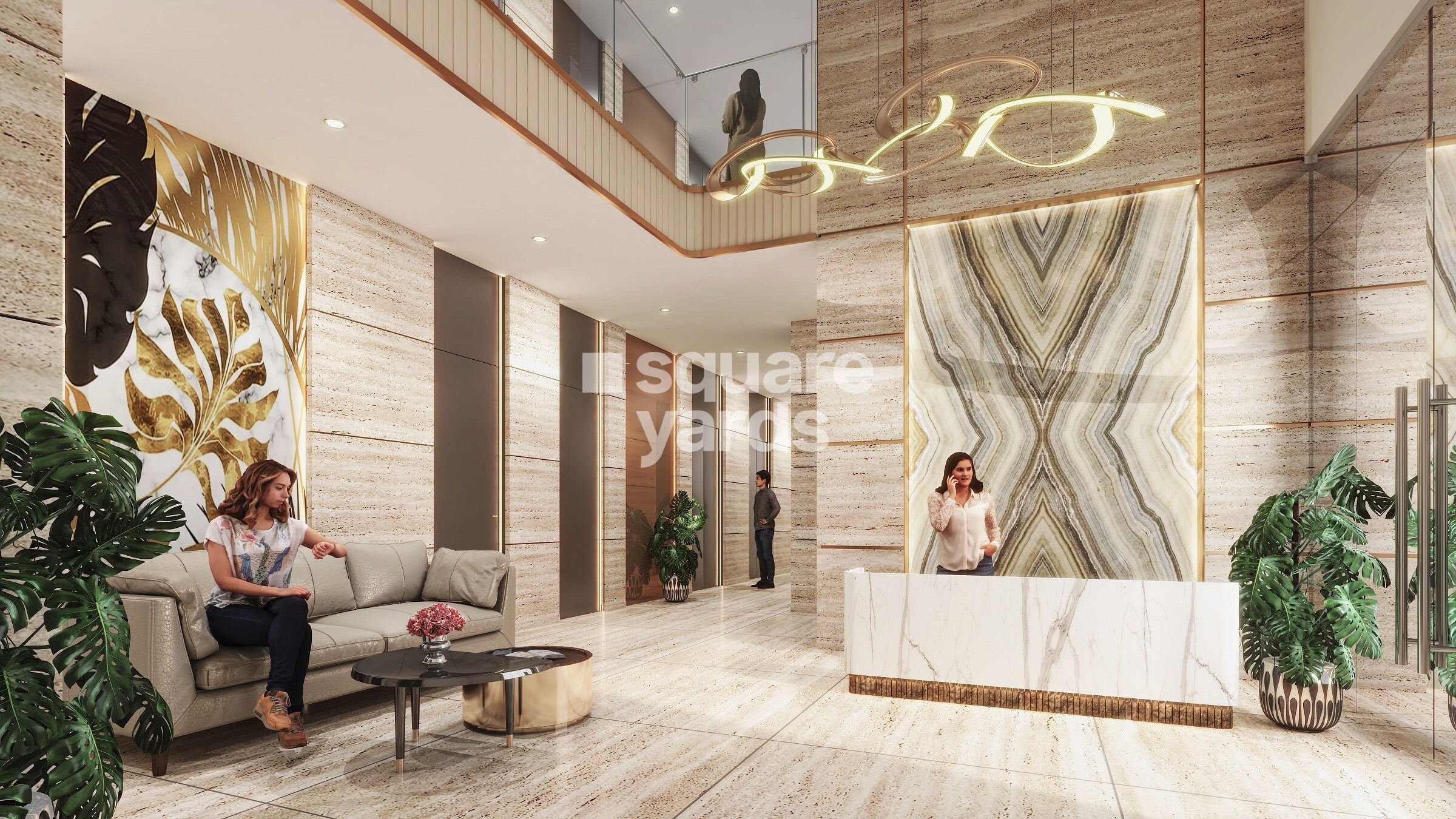 Qualcon Mantram Solacia Waiting Lounge