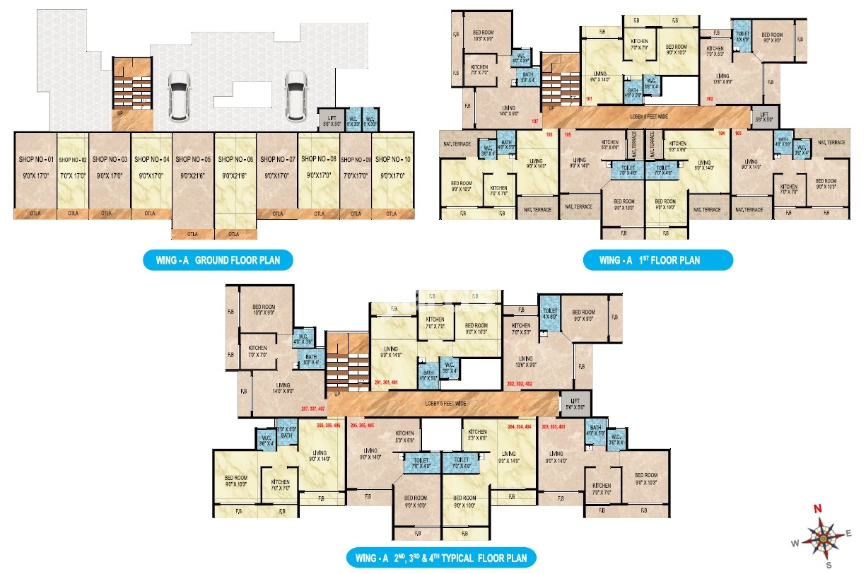 Maruti Shiv Utsav Floor Plans