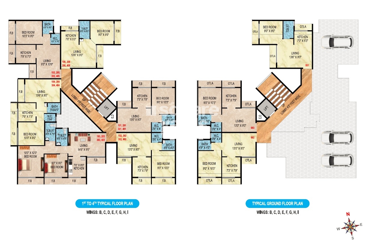 Maruti Shiv Utsav Floor Plans