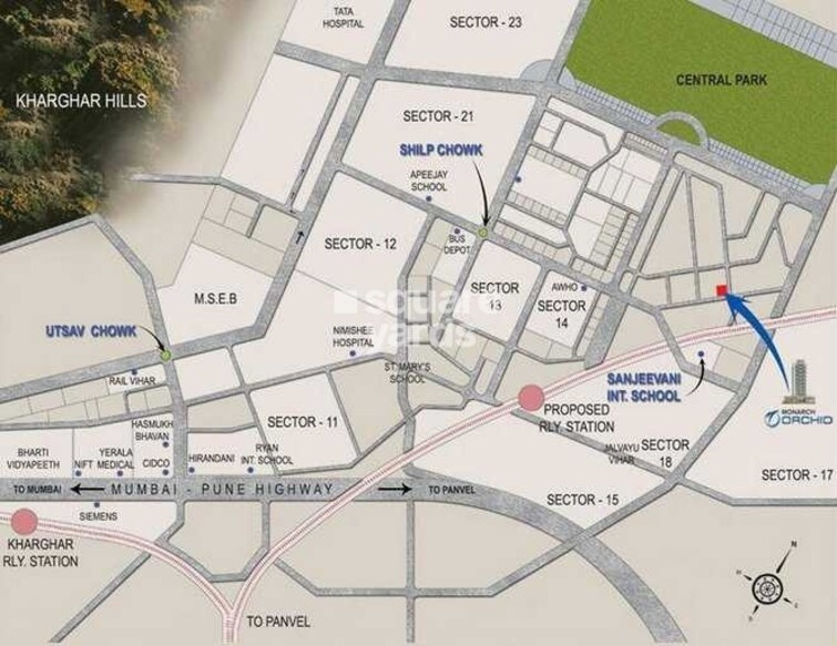 Monarch Properties Orchid Location Image