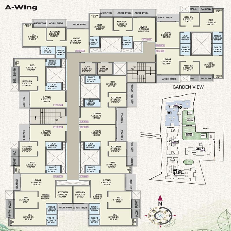 Namastey Dwarika Majestica Floor Plans