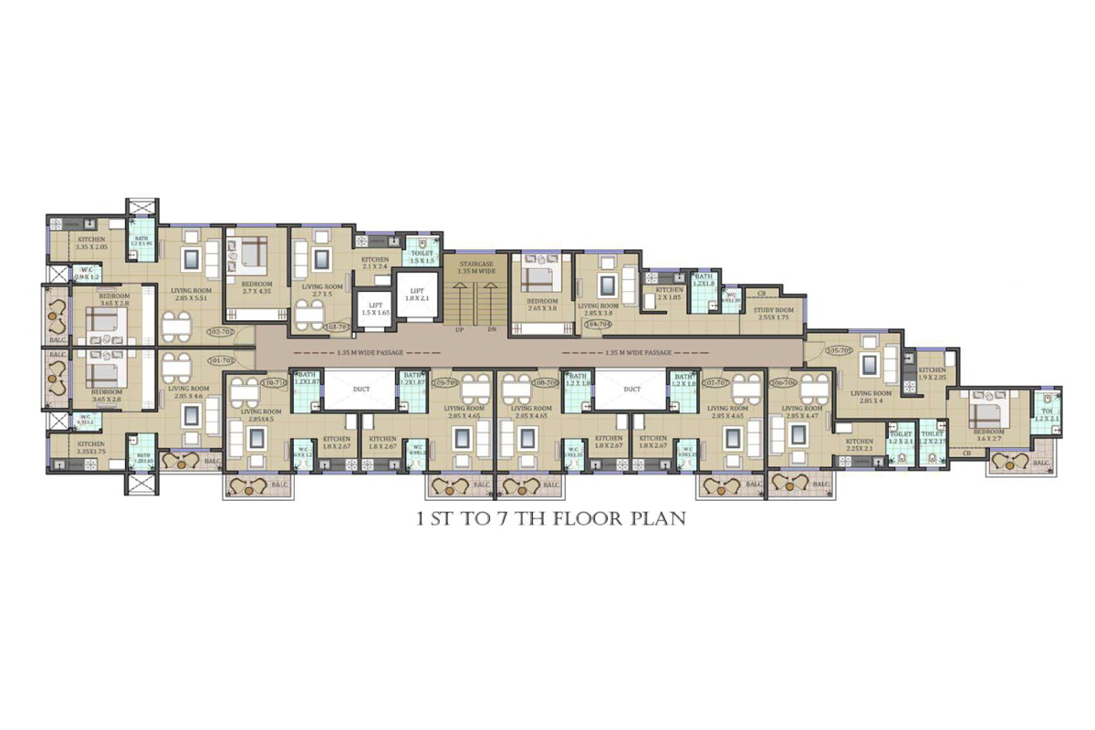 Narmada Hill View Floor Plans