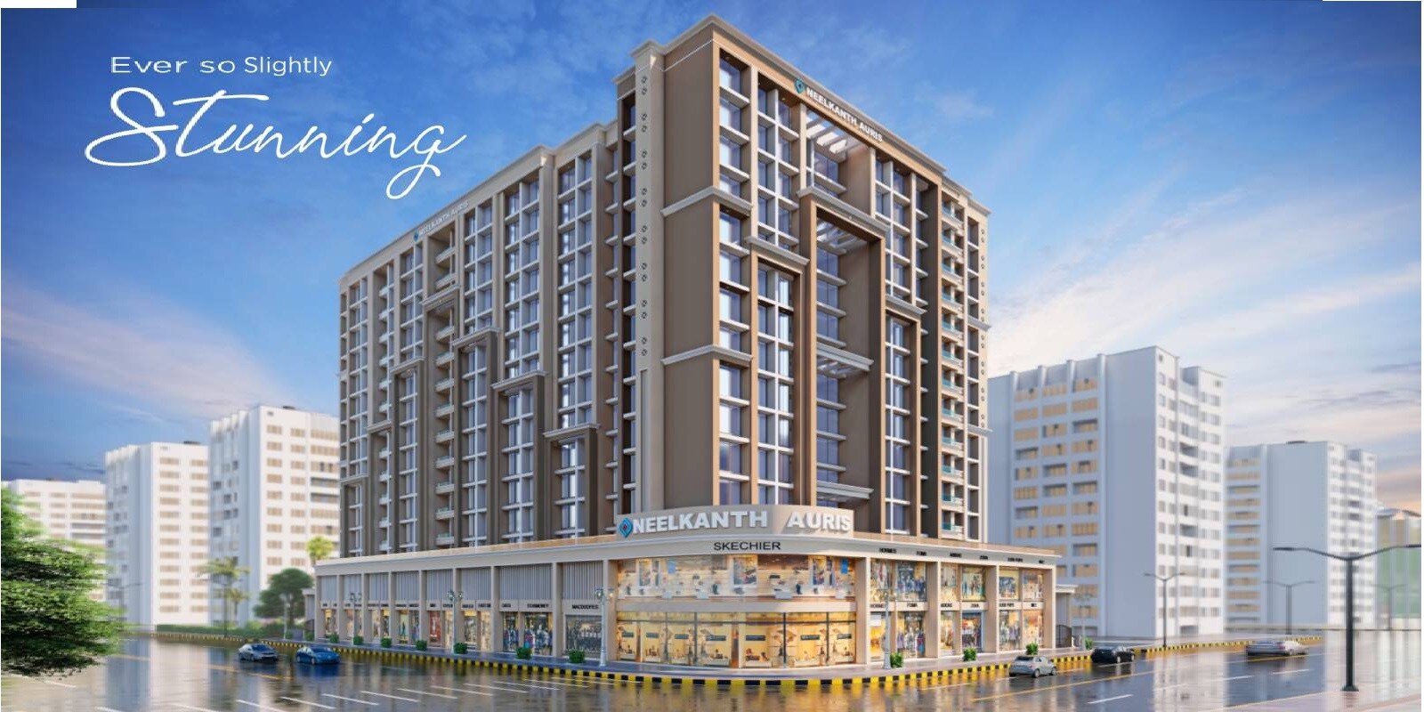 Neelkanth Auris residential project in Khanda Colony