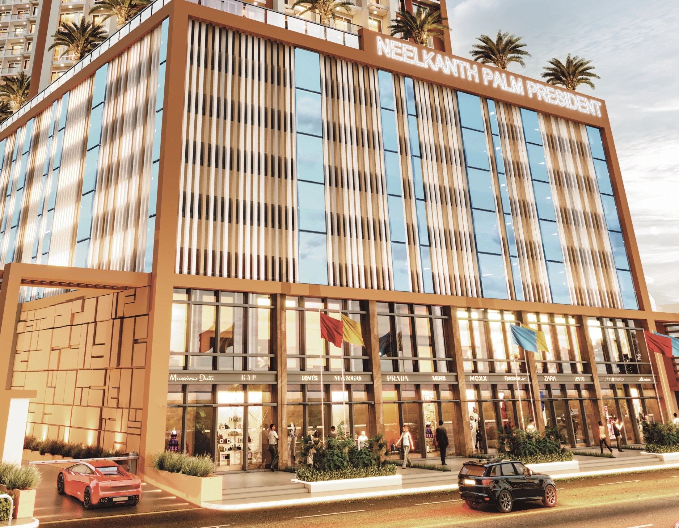 Neelkanth Palm President Entrance View