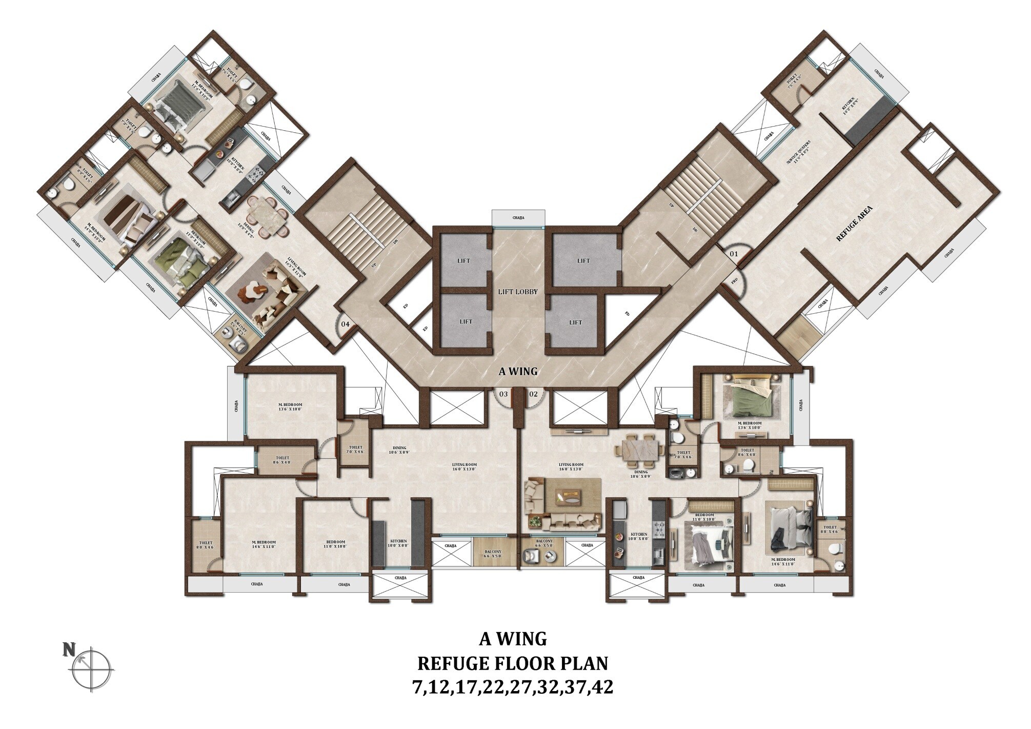 Neelkanth Palm President Floor Plans