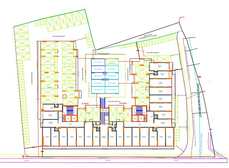 Nexa-Prime_a painting of a building with a clock on it