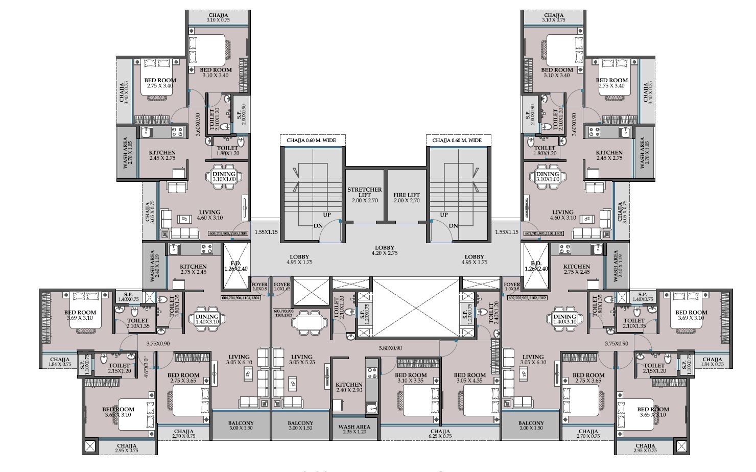 NMS One 27 Floor Plans