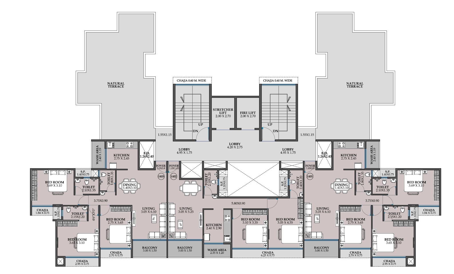 NMS One 27 Floor Plans