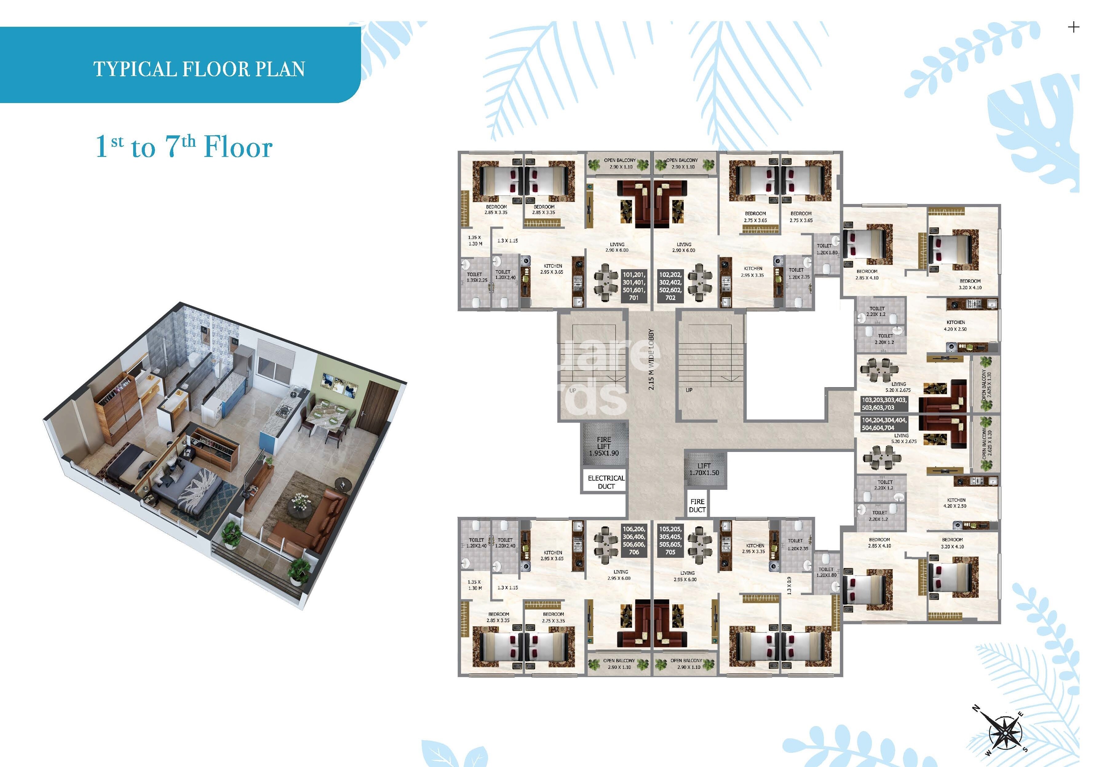 Om Sai Sarvamangala Residency Floor Plans 1