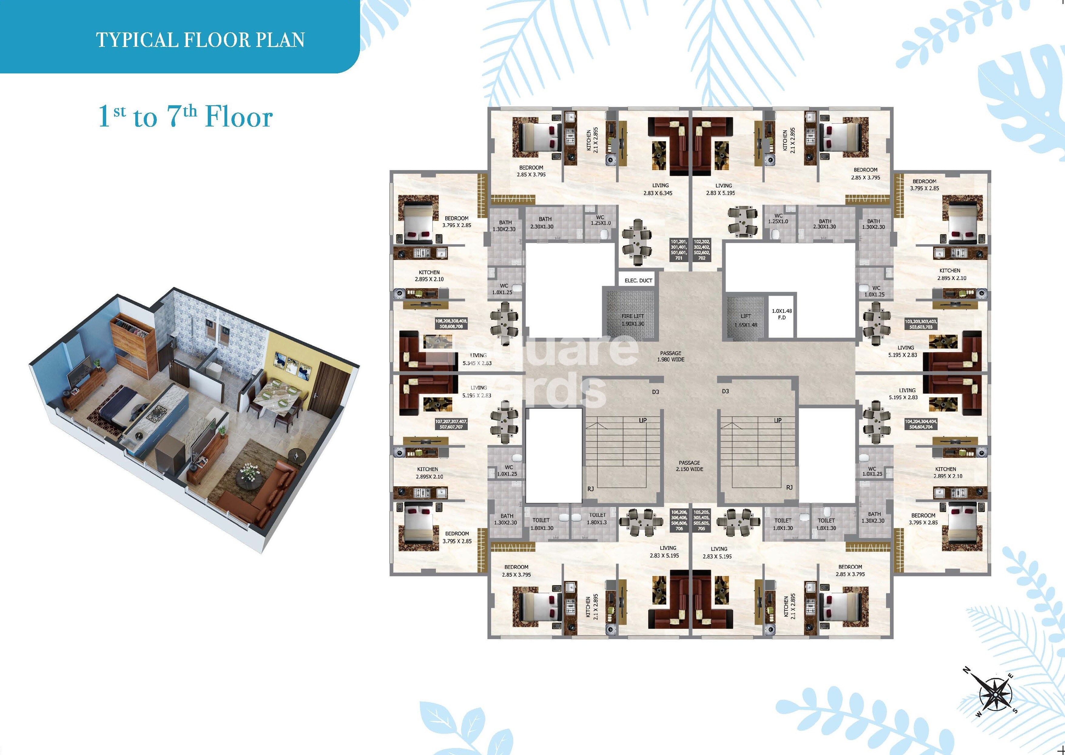 Om Sai Sarvamangala Residency Floor Plans 2