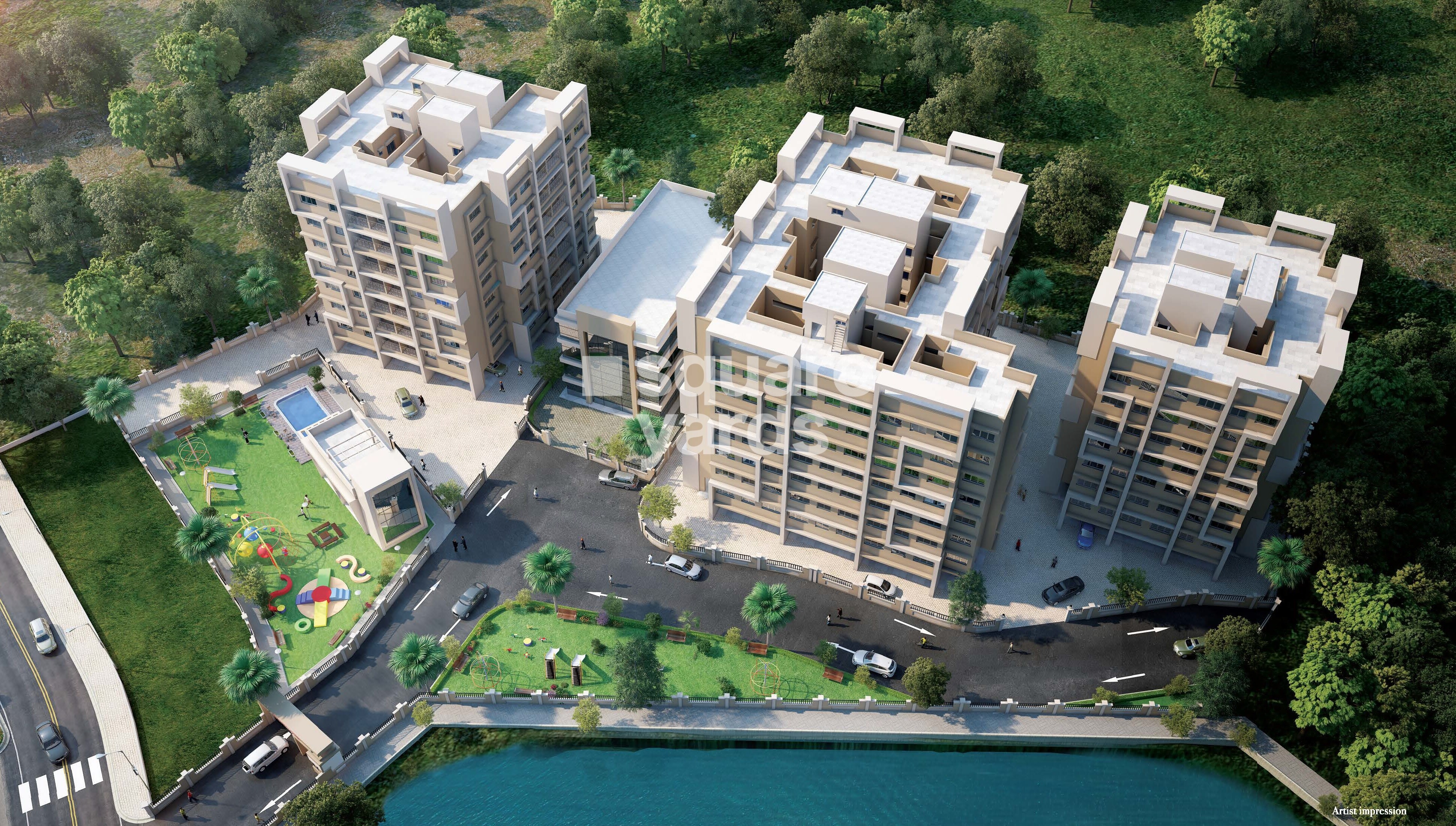 Om Sai Sarvamangala Residency Tower View