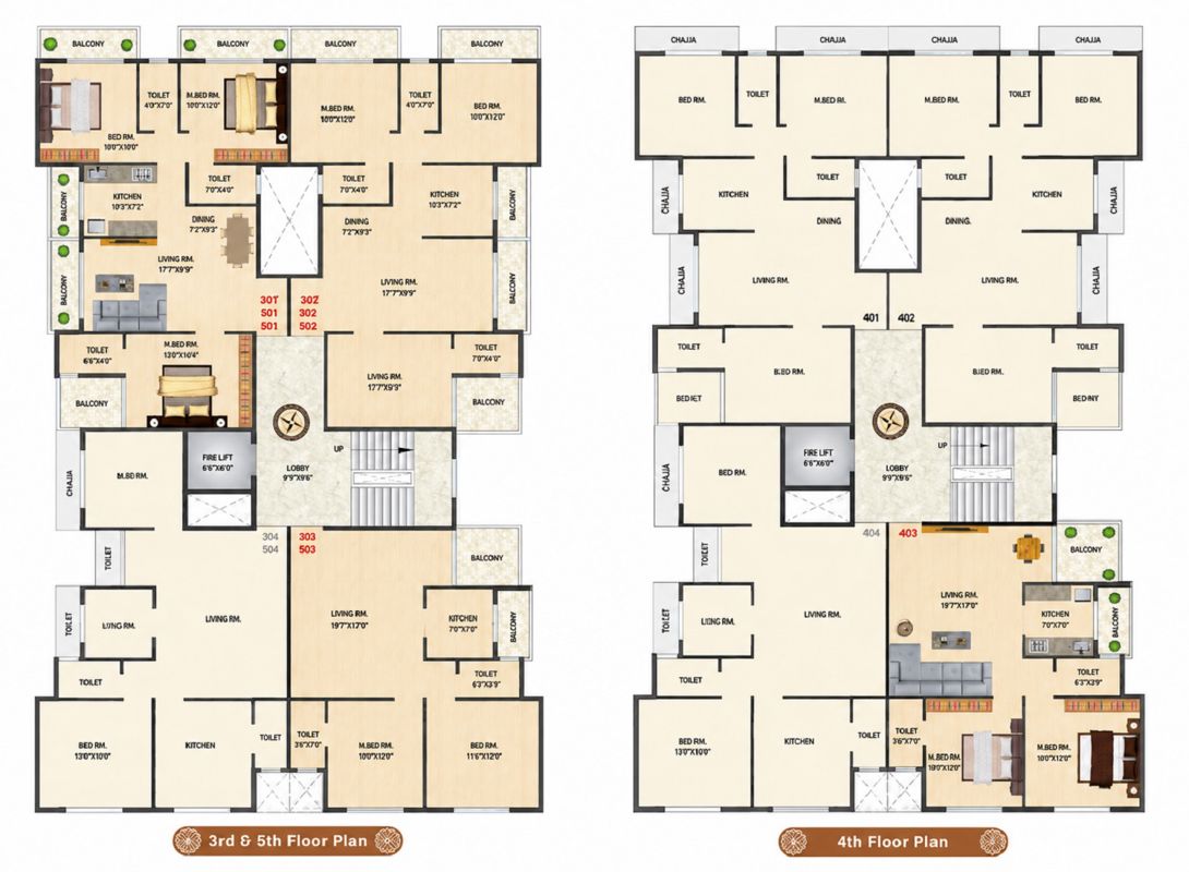 Omkar Vividha Floor Plans