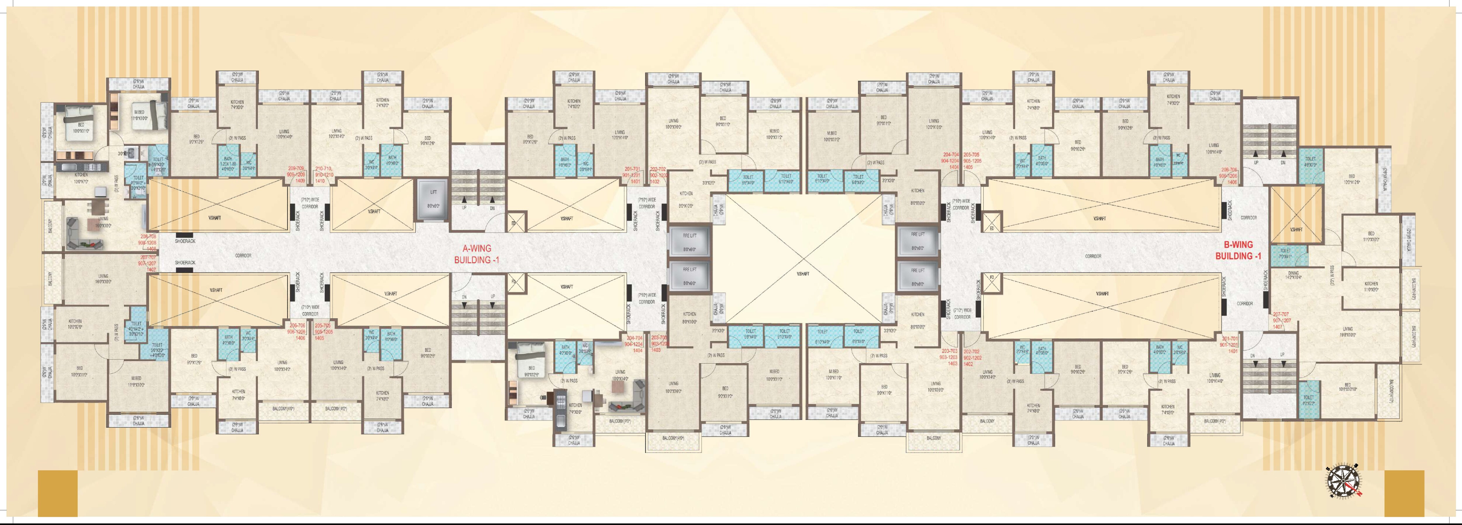 Omkara Pride Floor Plans