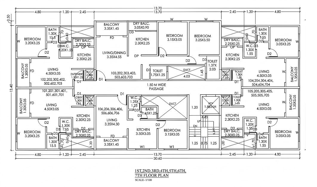 Oswal Shree Gajanan Towers Floor Plans