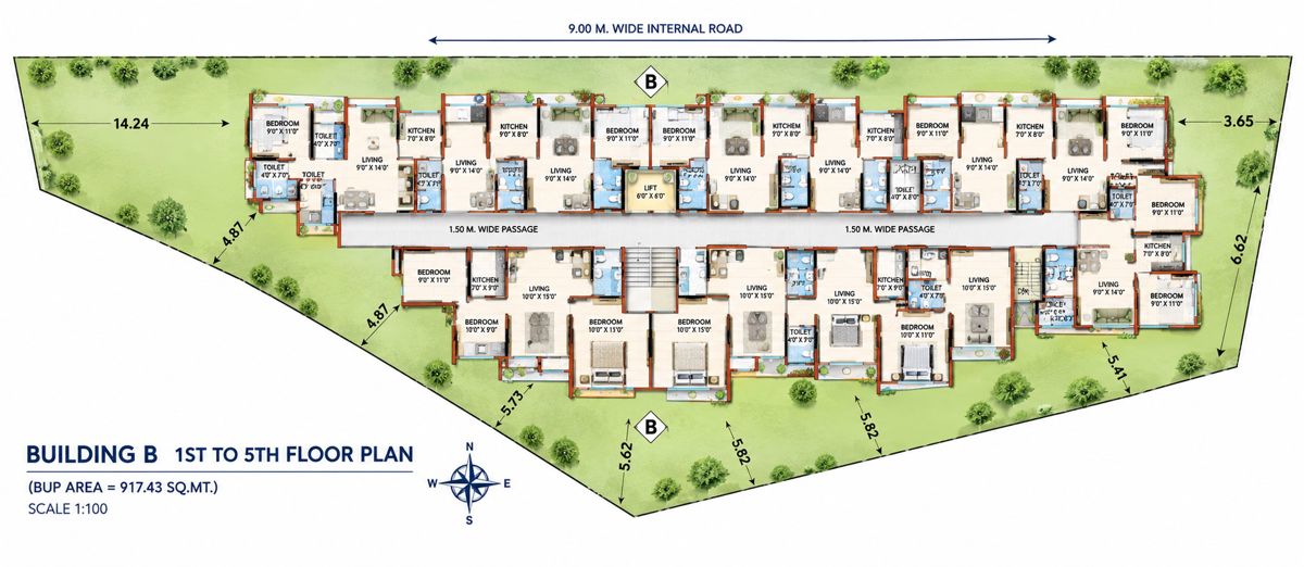 Padmavati Navkar Darshan Floor Plans