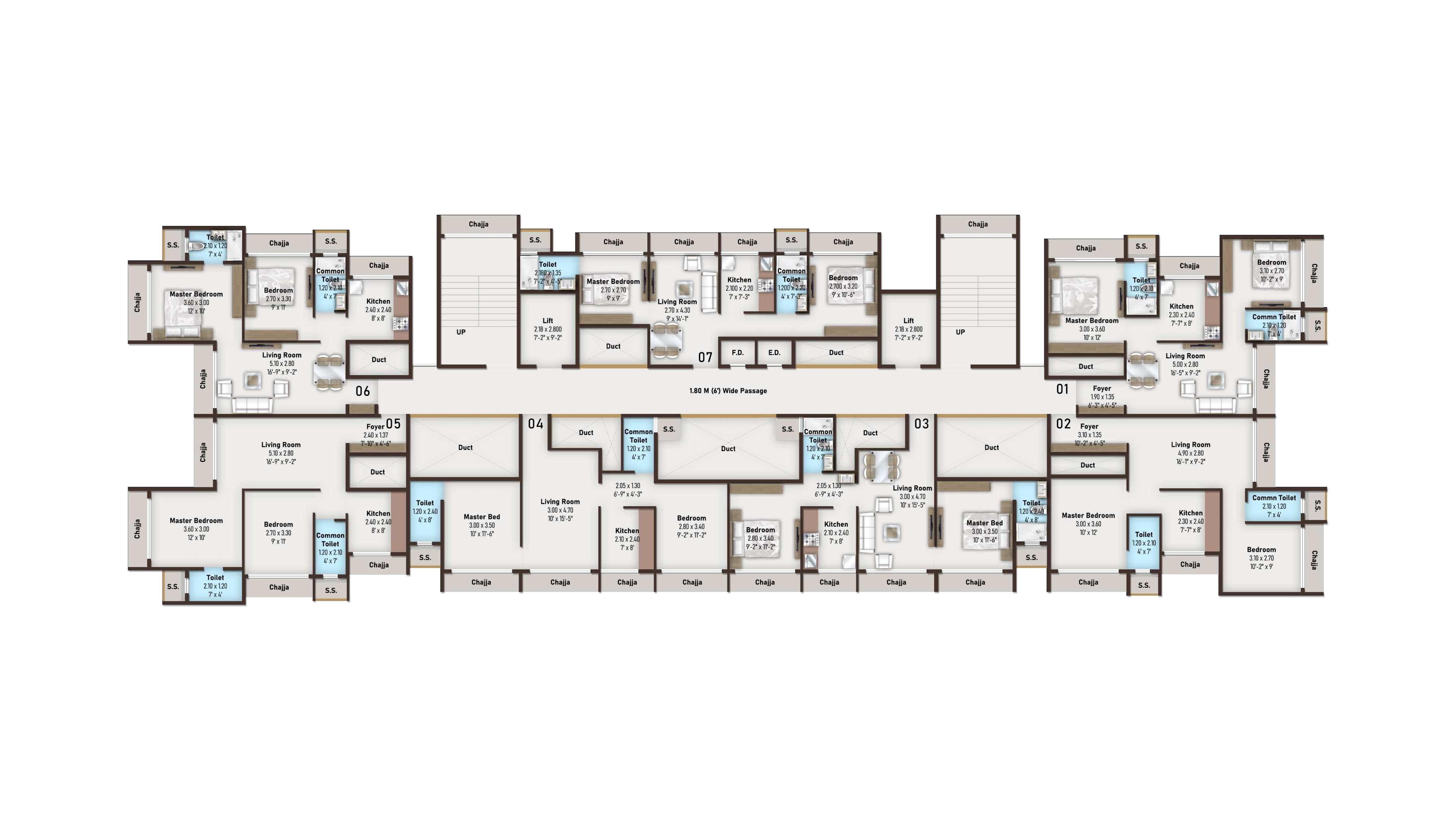 Panchsheel Ananta Residency Floor Plans