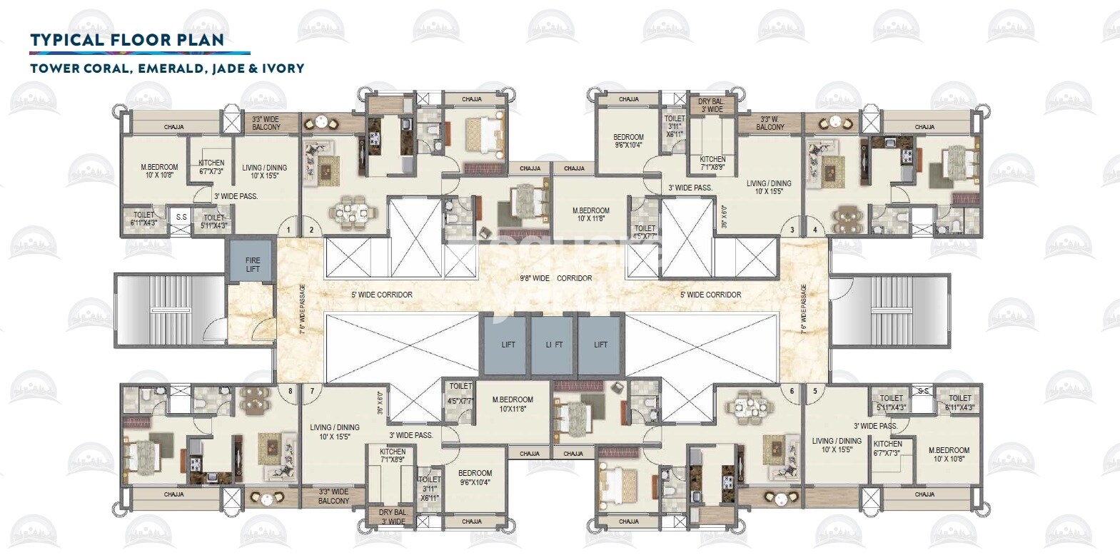 Paradise Sai Suncity Floor Plans 3