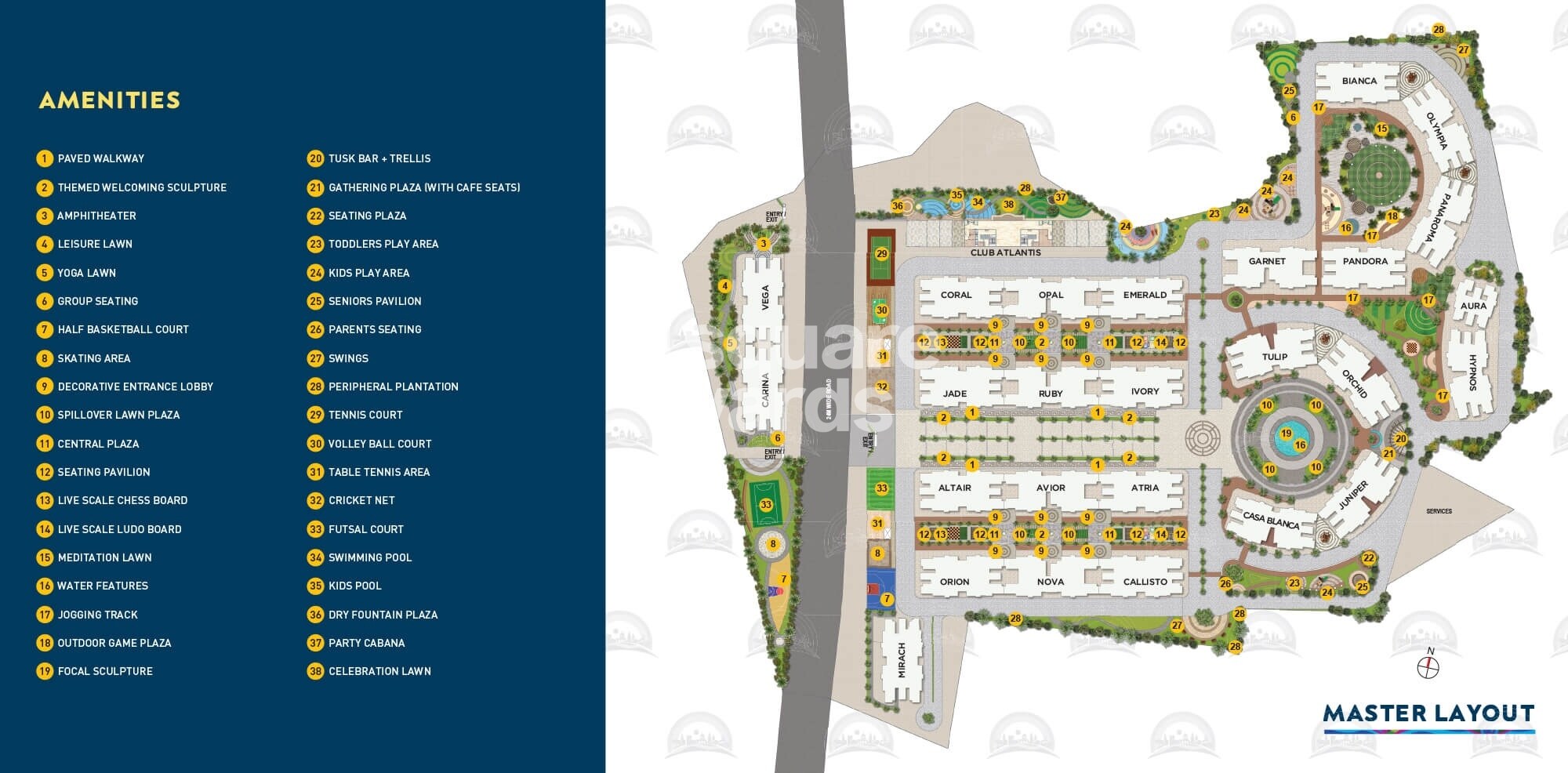 Paradise Sai Suncity Master Plan Image