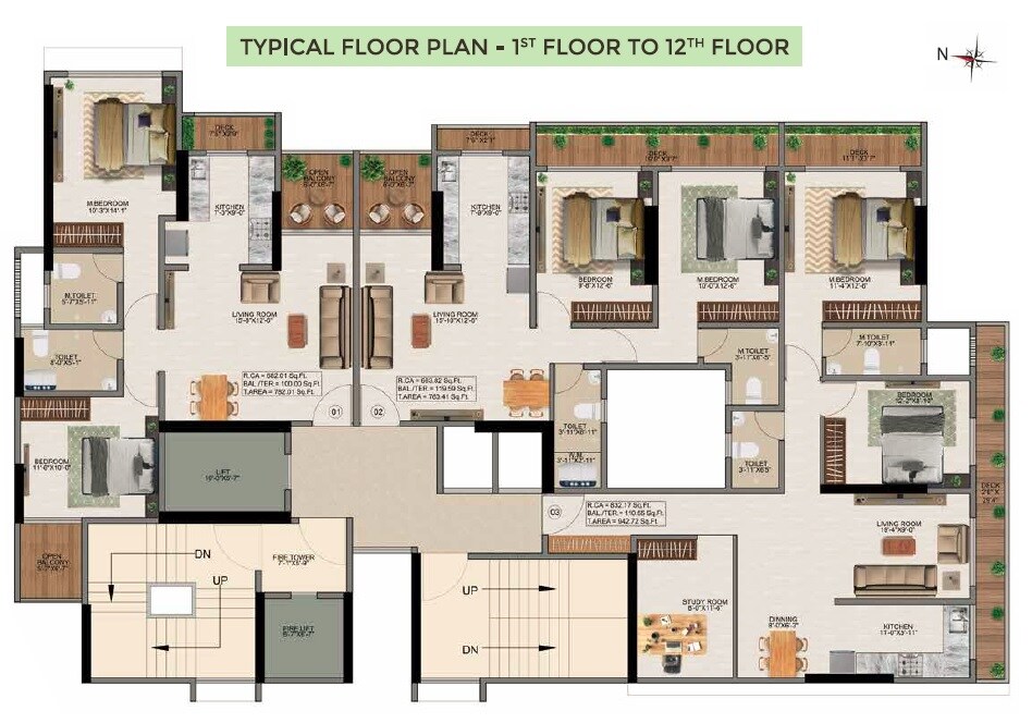 Parth Lakeview Floor Plans