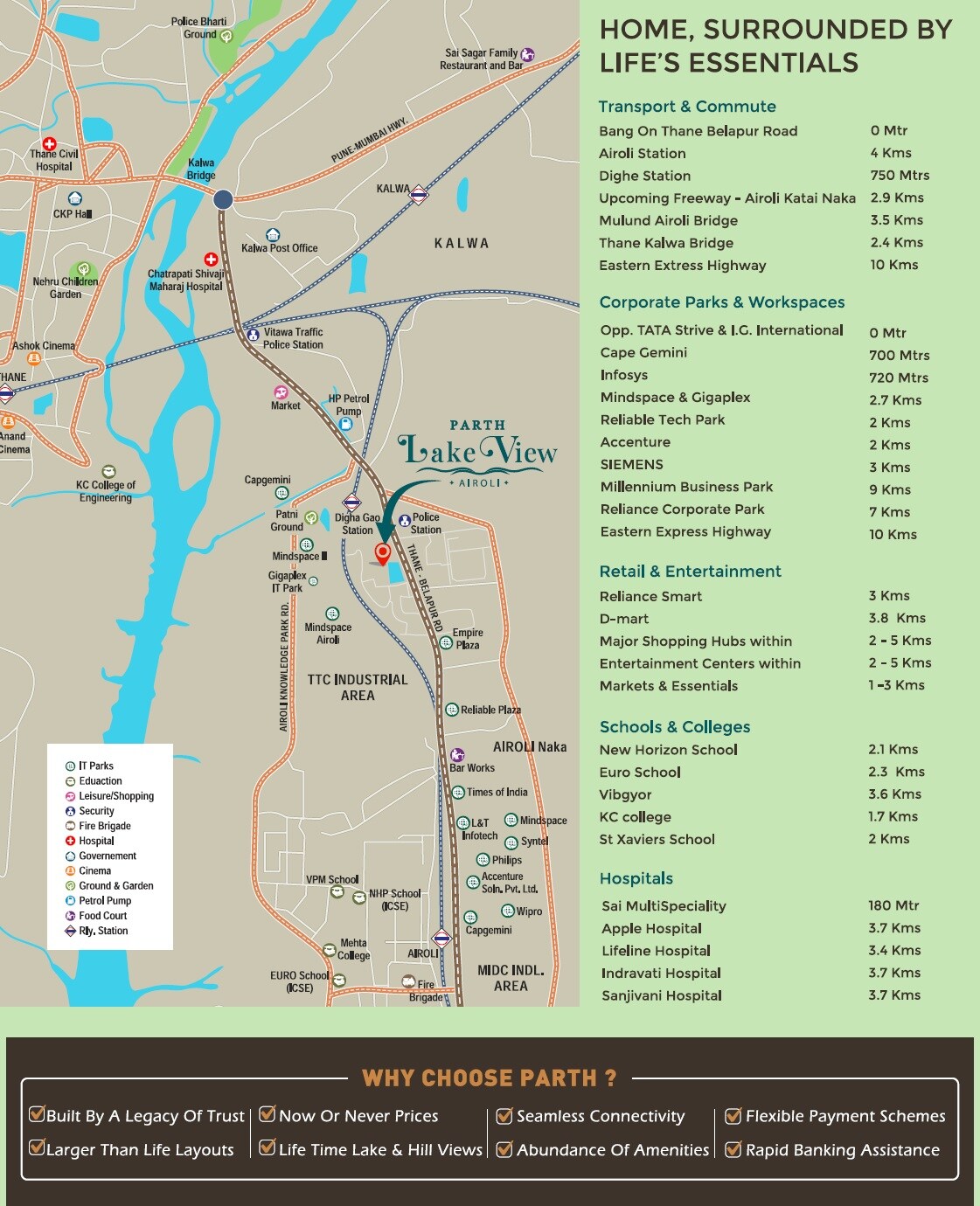 Parth Lakeview Location Image